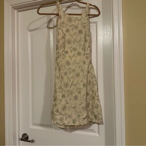 Zara Cream and Green Textured Fabric